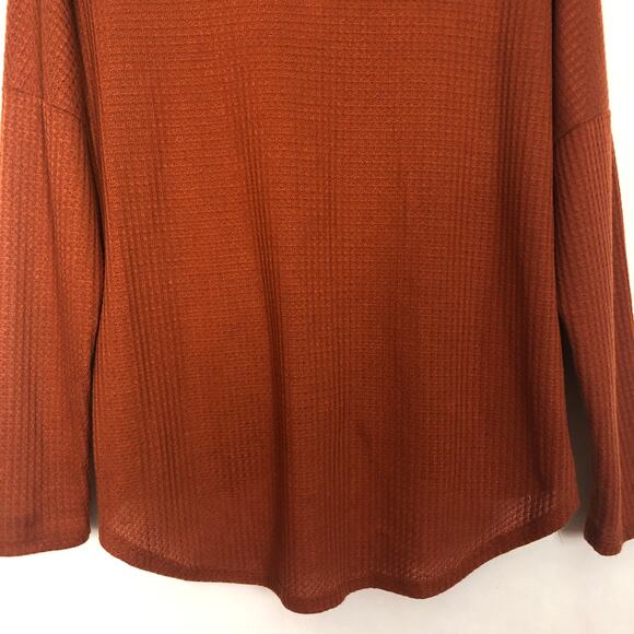 Twenty Ten Waffle Knit Tie Front Top Size Medium - Picture 8 of 9